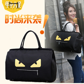 韩版 3CE男女旅行包斜跨小怪兽行李包旅行袋行李袋旅游健身手提包