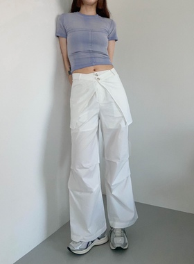 FREECELL搭片休闲裤女2024夏季新款韩版气质显瘦高腰休闲裤91697