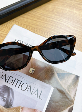 小众复古蝶形猫眼防紫外线太阳镜