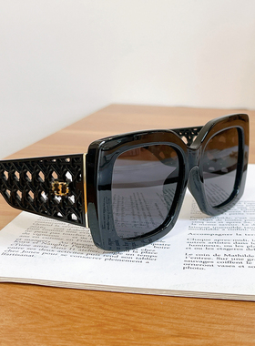 大方框3D打印编织宽镜腿太阳镜