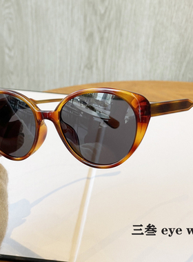 复古猫眼墨镜偏光镜女高级感