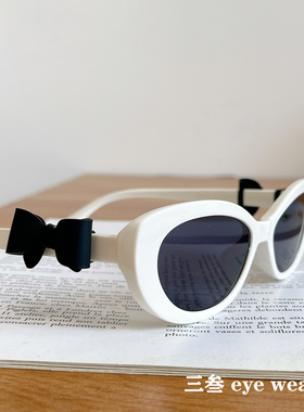 蝴蝶结小香风墨镜个性时髦