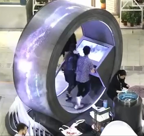 滚筒跑步机发电带动棉花健身