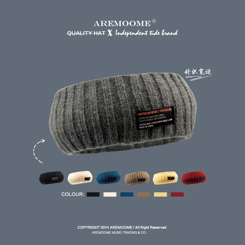 新款韩国运动发带女韩版秋冬季加厚保暖宽边显脸小针织毛线发箍潮