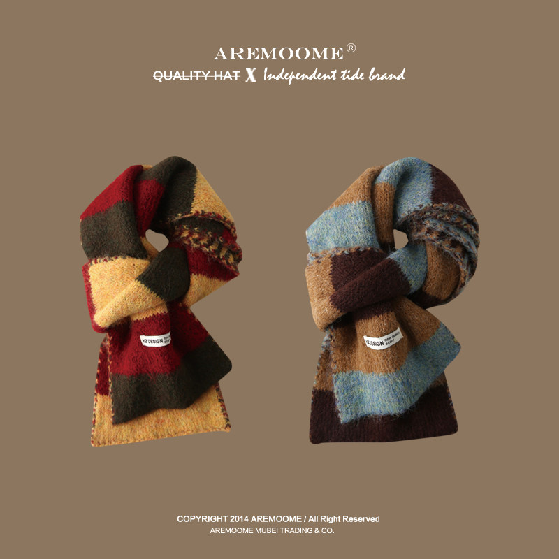 复古围巾女冬季羊毛混纺加厚防寒保暖高级氛围感新年礼物护颈围脖,服饰配件/皮带/帽子/围巾,围巾/丝巾/披肩,淘宝优惠券,粉丝福利购,淘宝优惠卷