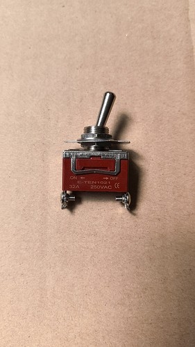 银点钮子开关拨动开关E-TEN1021二档二脚带螺丝15-32A电源开关