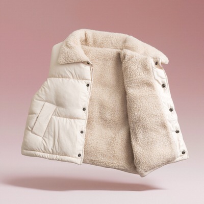 儿童羽绒棉马甲羊羔绒加绒加厚韩版宝宝女童男童百搭冬季马夹背心