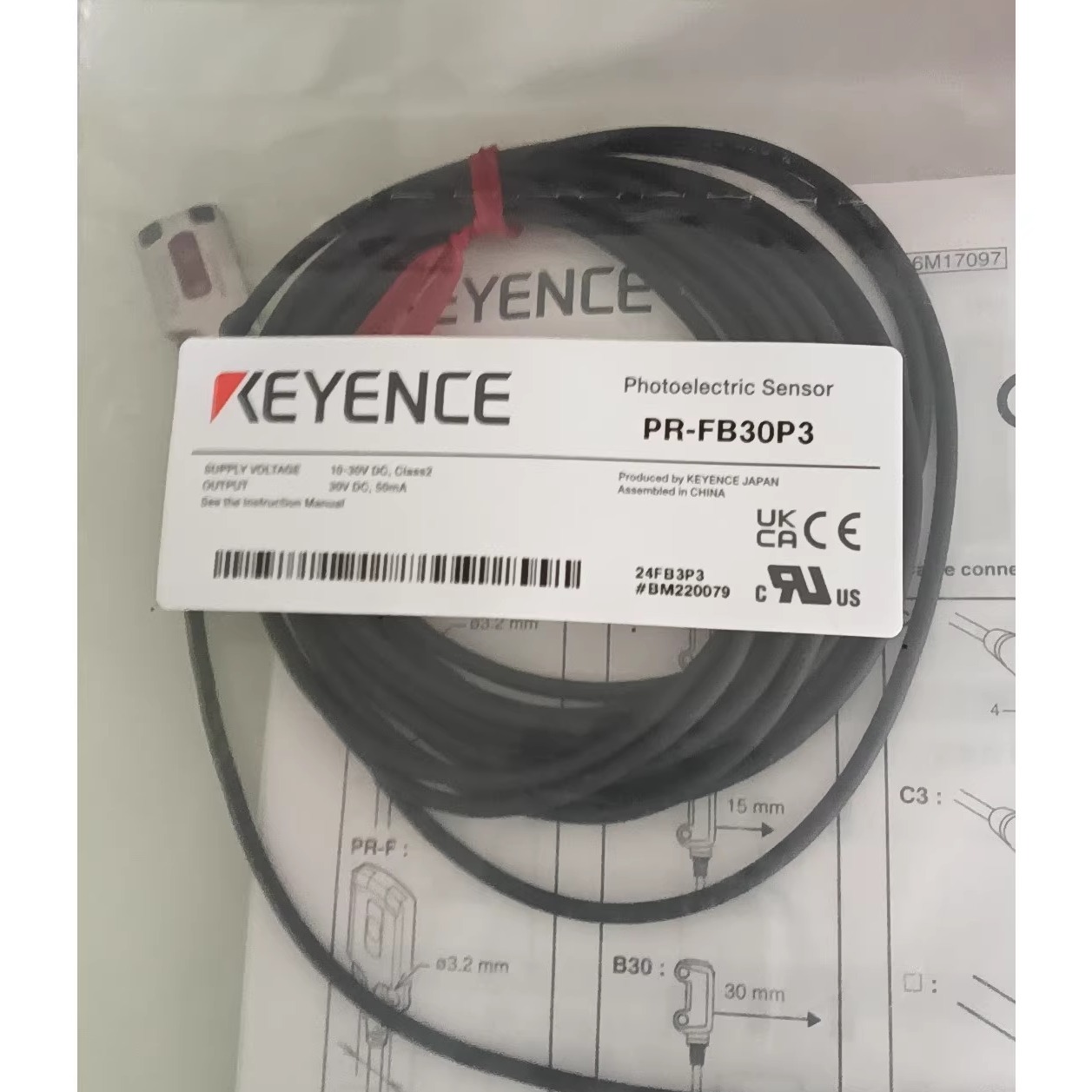 (议价)基恩士KEYENCE PR-FB30P3全新光电传感器询价