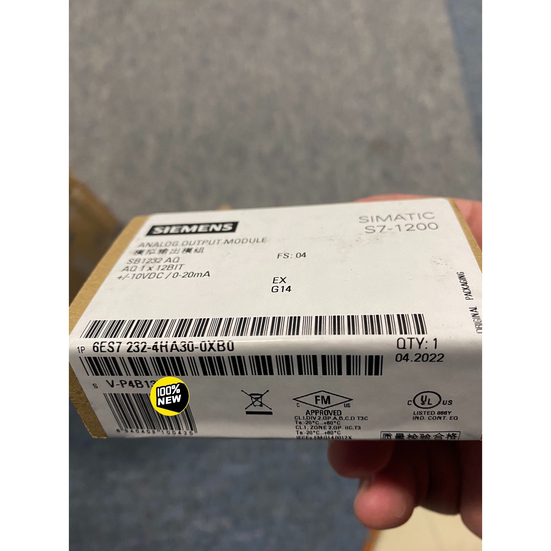(议价)全新正品6ES7232-4HA30-0XB0西门子S7-12询价