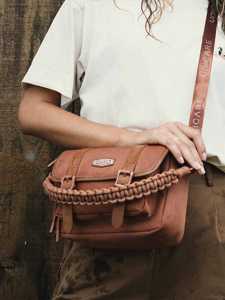 UNICARE 다채로운 복고풍 메신저 가방 어깨 메신저 가방 휴대용 봉투 가방 SLR 카메라 가방 발수