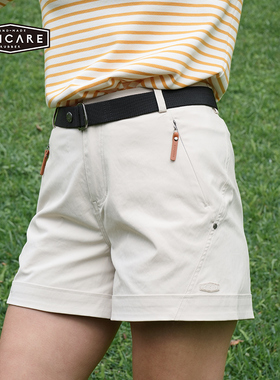 UNICARE高腰阔腿休闲三分裤 短裤宽松女士 运动休闲户外 2025