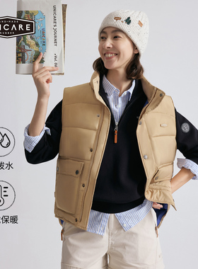 UNICARE冬季加厚羽绒马甲 3M新雪丽高效保暖马夹背心 防泼水2025