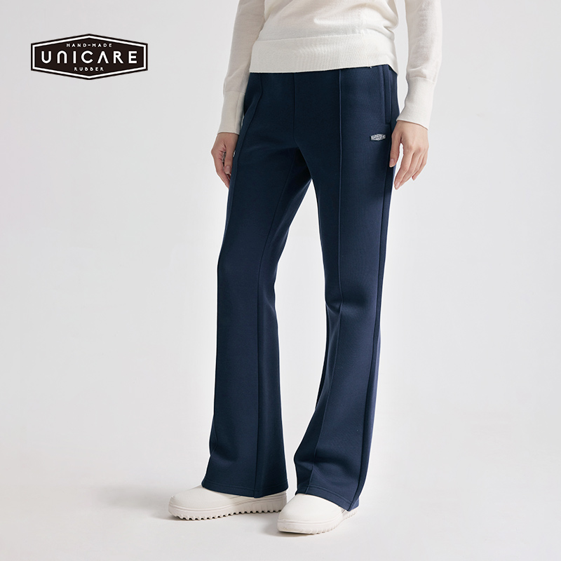 UNICARE春秋冬保暖阔腿喇叭裤女 户外休闲长裤 修身直筒裤 2025