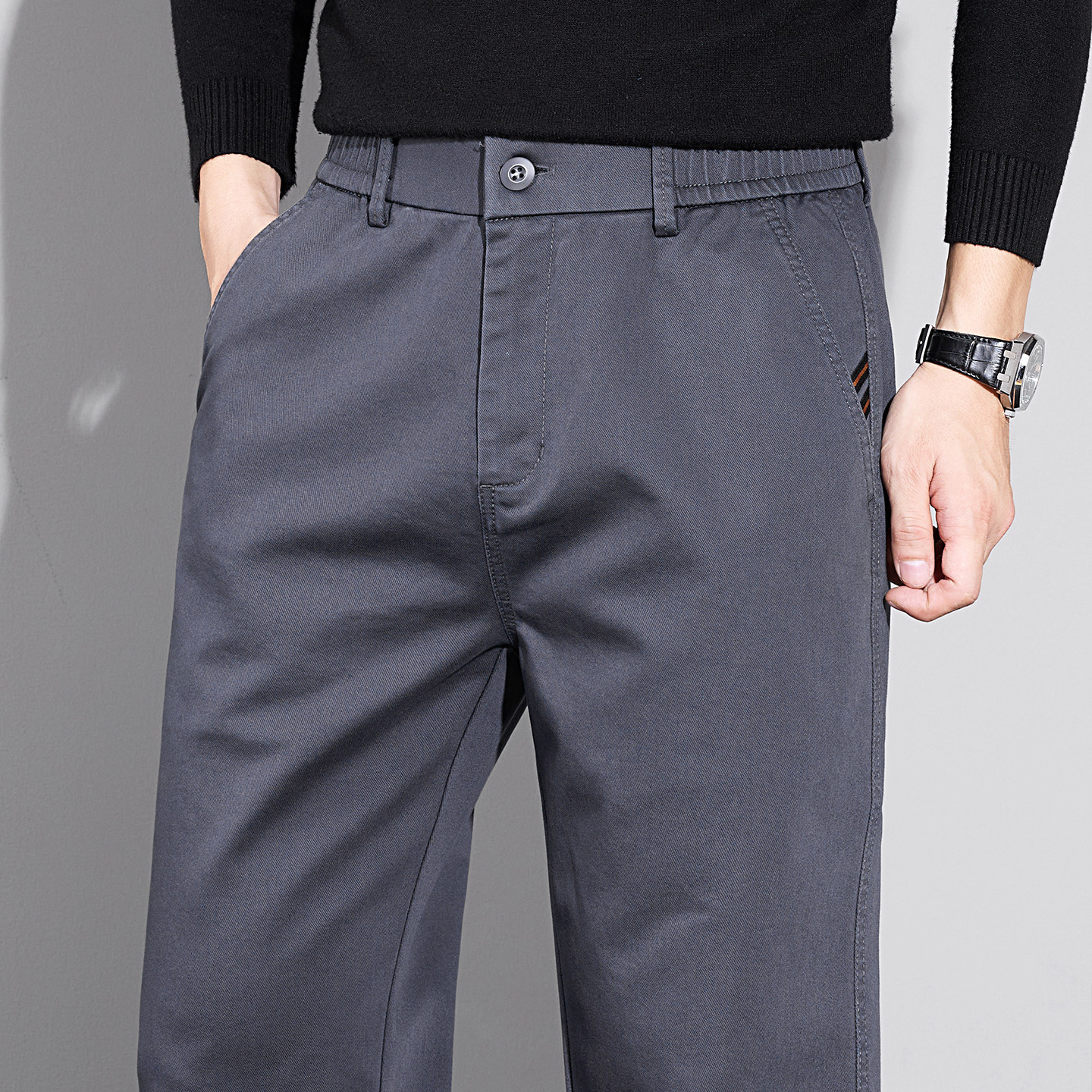 男士休闲裤秋季2025年新款裤子宽松直筒通勤商务百搭西裤长裤,男装,休闲裤,淘宝优惠券,粉丝福利购,淘宝优惠卷