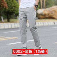 Summer Men's Cotton Casual Loose Straight Pants thumbnail 2