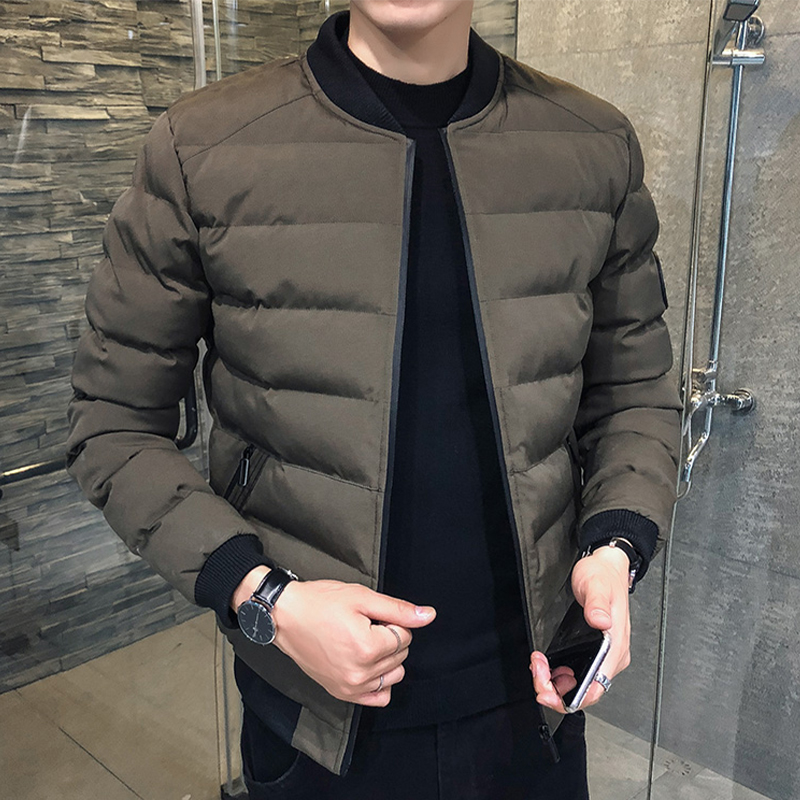 短款棉衣男士外套2023冬季新款加厚修身棉服韩版潮流冬装保暖棉袄