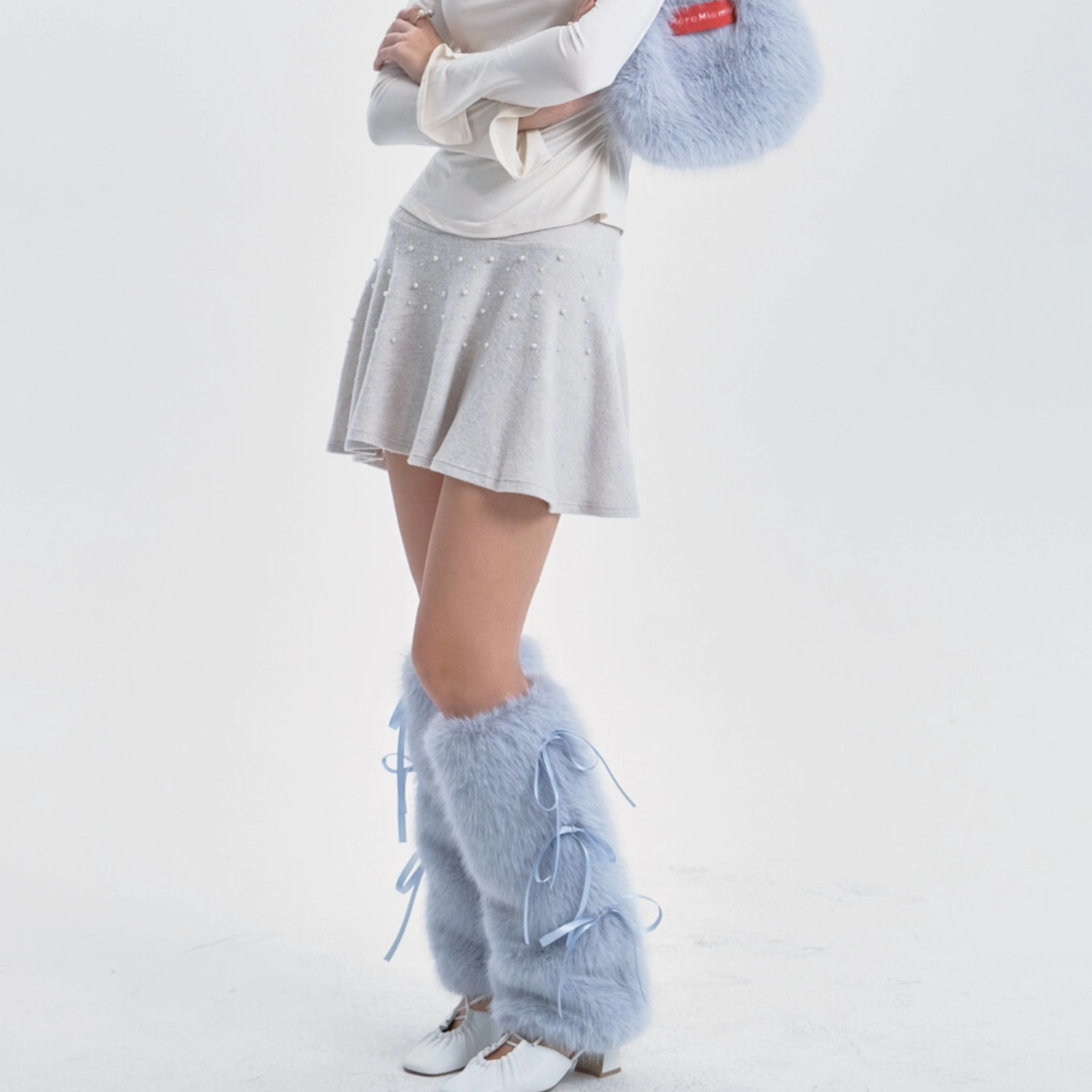 MereMiemie小狐狸奶绒毛毛腿套