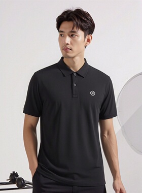 李宁韦德T恤男子2026夏季防晒速干凉爽冰感舒适短袖POLO衫APLW093