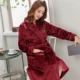 Винные красные буквы женская халата+брюки