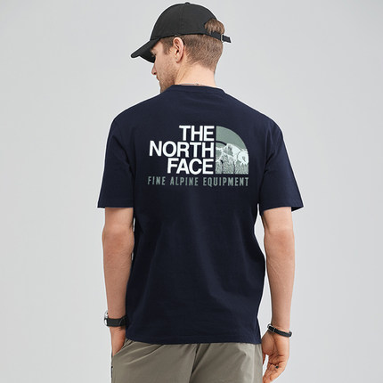 2026春夏新款TheNorthFace北面T恤男户外运动休闲圆领透气棉短袖