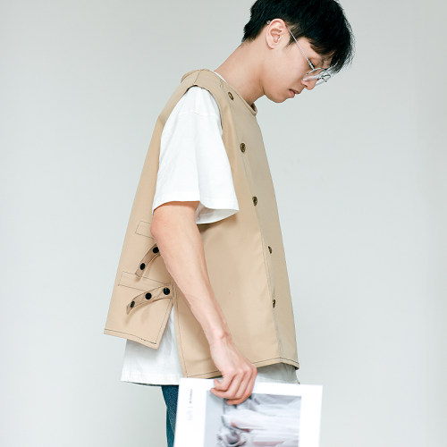 围裙新款马甲式工作服罩衣
