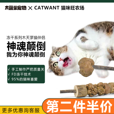 猫咪旺逗猫棒猫玩具木天蓼冻干