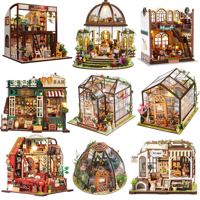 手工DIY凯丝花房拼装模型礼物