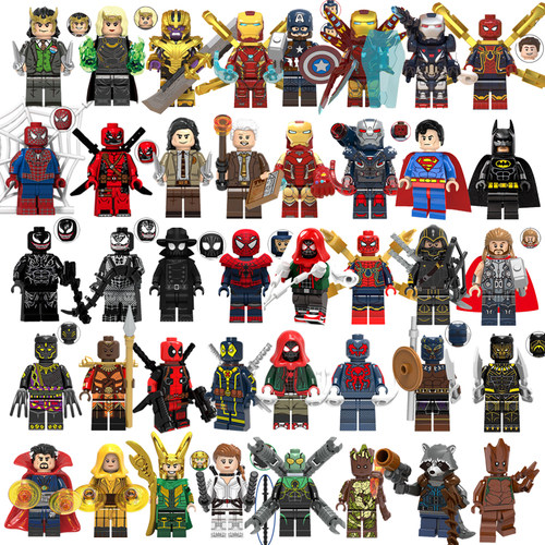 复仇者联盟人仔拼插积木玩具