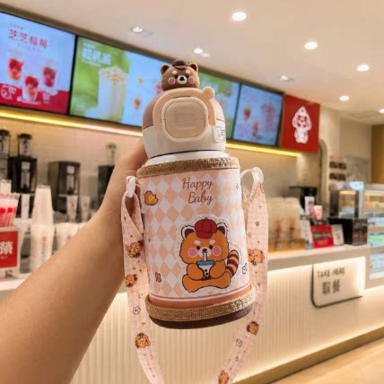 一号童品社 双饮公仔保温杯【C40】