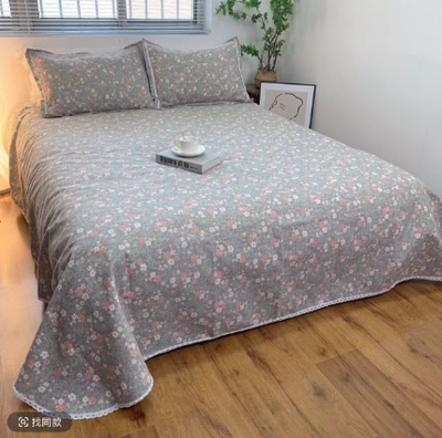 一号童品社 老粗布三件套枕套一对床单一个【SJT69】