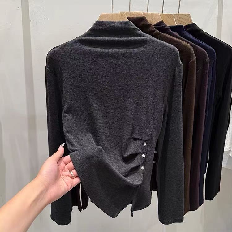 一号童品社 半高领不规则打底衣【Q83】