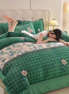 一号童品社 牛奶绒四件套【SJT60】