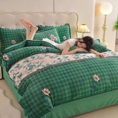 一号童品社 牛奶绒四件套【SJT60】