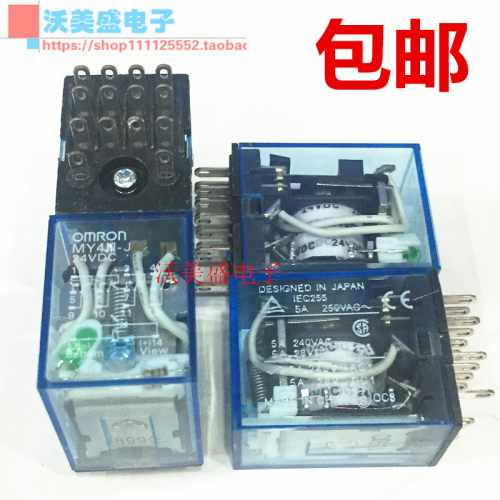 IEC255 5A 250VAC MY4N-J 12VDC 24VDC 全新原装 继电器 带灯14脚 - 封面