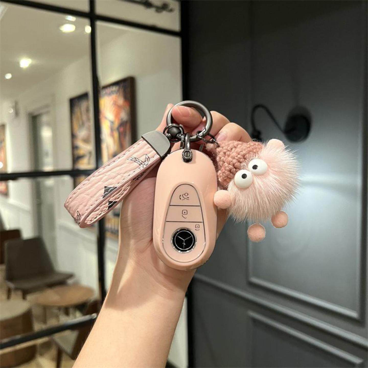 适用款奔驰钥匙套级车壳包扣卡通