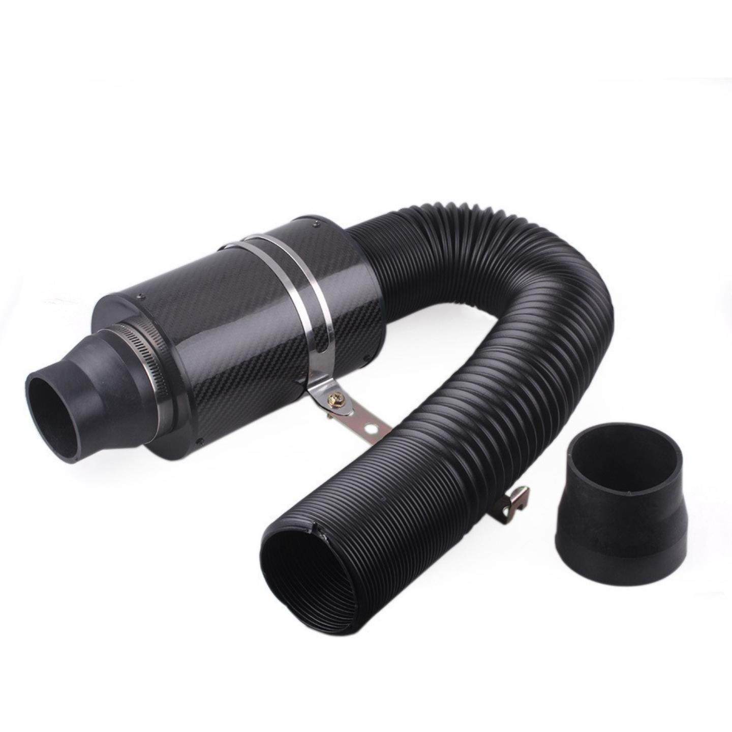 接口汽车改装件碳纤维高流量冷空气进气风箱冬菇头带管进气套件