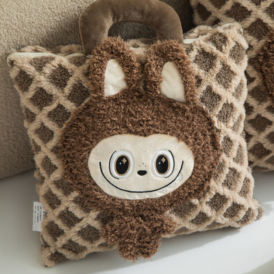 加厚加绒图拉拉抱枕被子两用午休