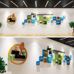 阅览室文化墙源文件，图书阅读室文化墙源文件，温故而知新