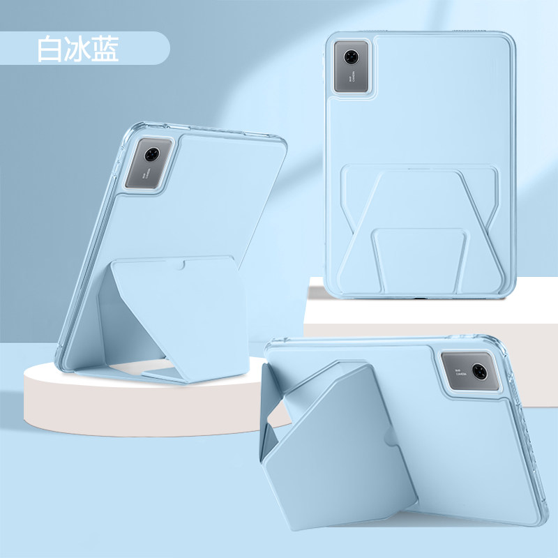 ibrave适用于三星TabS10FE保护套新款Galaxytabs10lite亚克力一体折叠支架气囊全包防摔横竖支撑平板壳