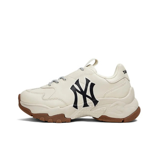 洋基队NY复古增高男女老爹鞋 2024春夏新款 SHBNA 专柜正品 MLB运动鞋