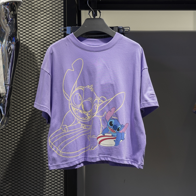 李宁短袖女子纯棉透气T恤