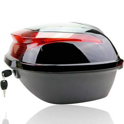 摩托车尾箱后备箱 电动车尾箱 带底板 改良材质 工具箱