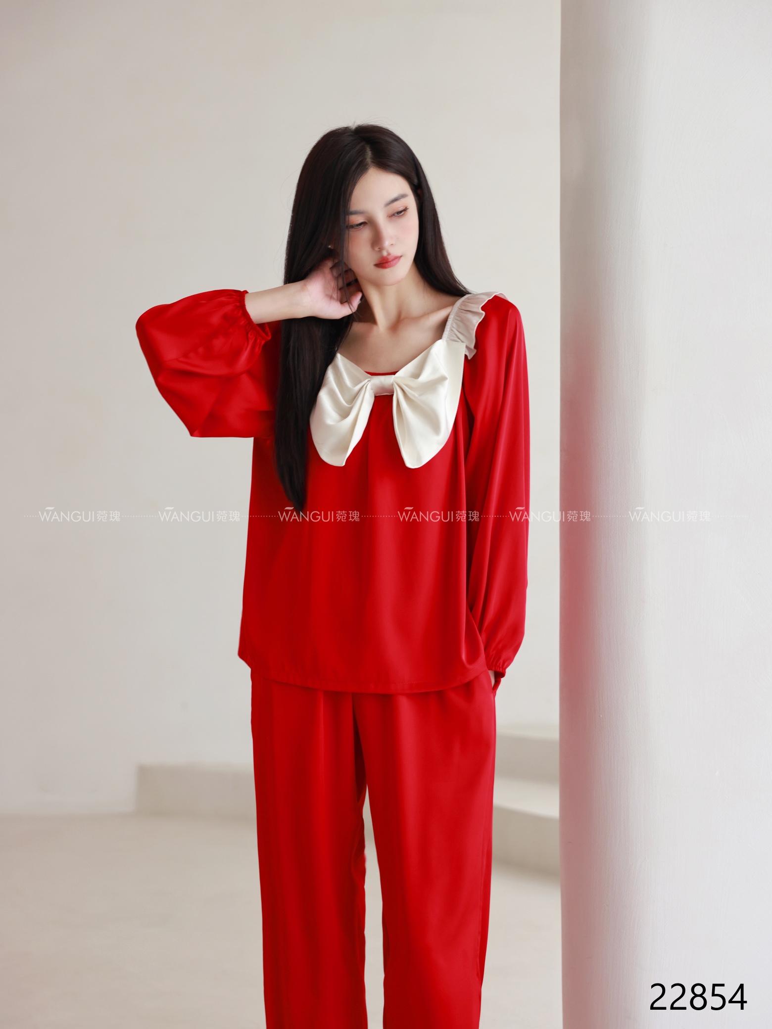 特价菀瑰睡衣女仿真丝冰雪丝丝绸纯欲风长袖性感高级感家居服套装