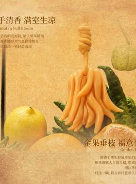 西苔乐山佛手系列满枝金香薰蜡片鞋衣柜卫生间持久散香柑橘果香调