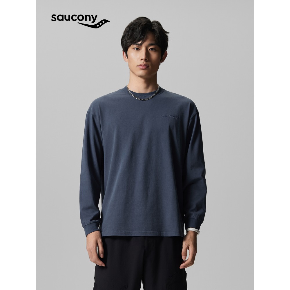 Saucony索康尼运动休闲男女同款百搭纯棉圆领宽松长袖卫衣