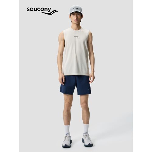 SAUCONY/索康尼男款速干透气舒适柔软亲肤简约百搭运动马甲背心
