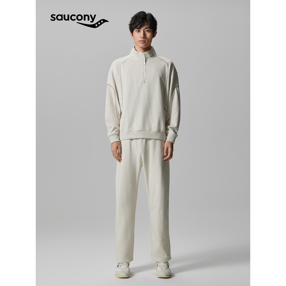 Saucony索康尼男女同款宽松挺阔柔软亲肤舒适休闲针织长裤