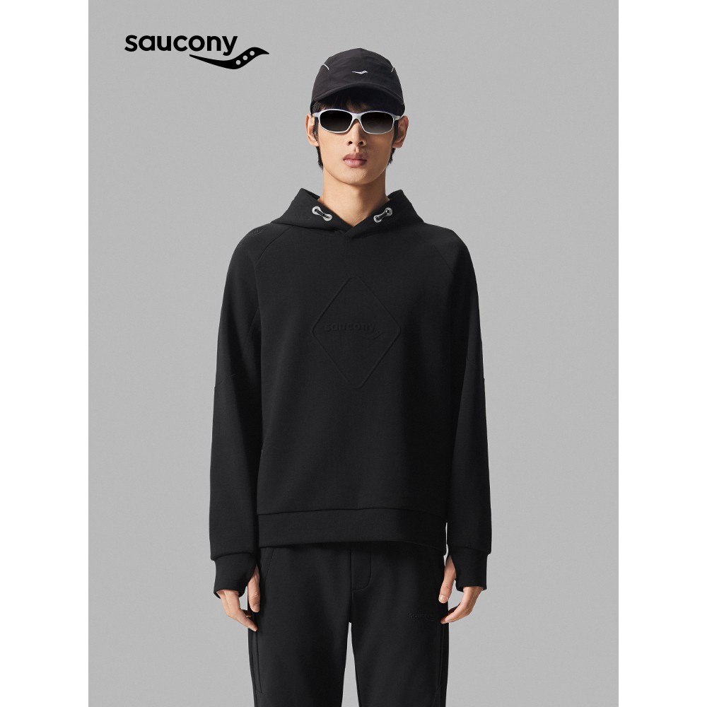 Saucony索康尼男子都市生活简约时尚连帽套头卫衣生活