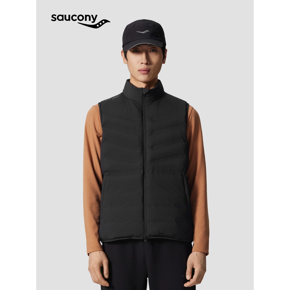 Saucony索康尼男秋冬都市生活经典轻薄柔软保暖透气羽绒马甲