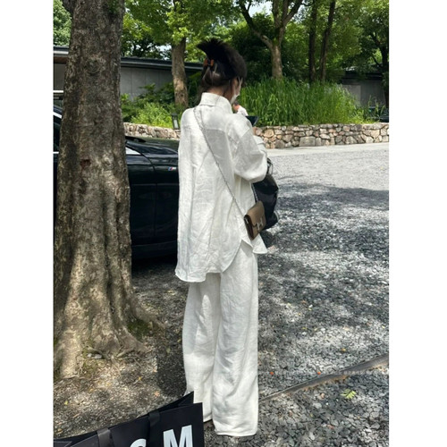 暴走高仙女175高个子加长2026夏季松弛老钱风水洗棉长袖衬衫防晒